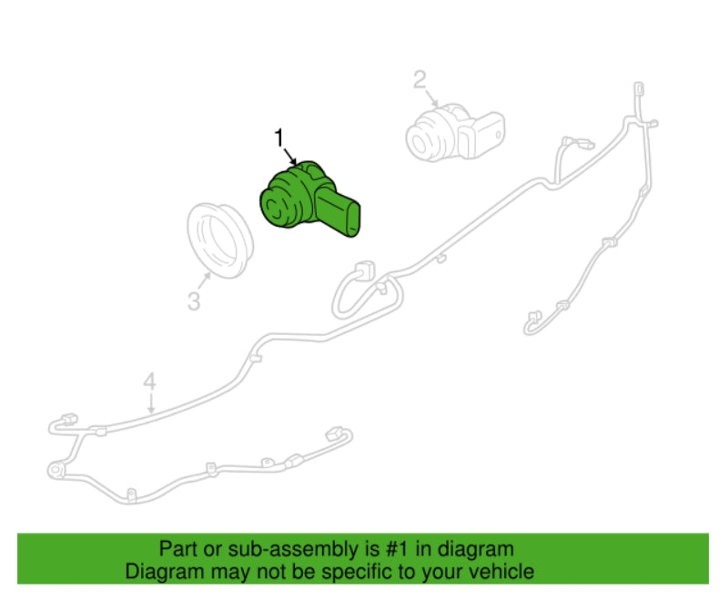 2PCS OEM 5Q0919275 Porsche Parking Aid Sensor