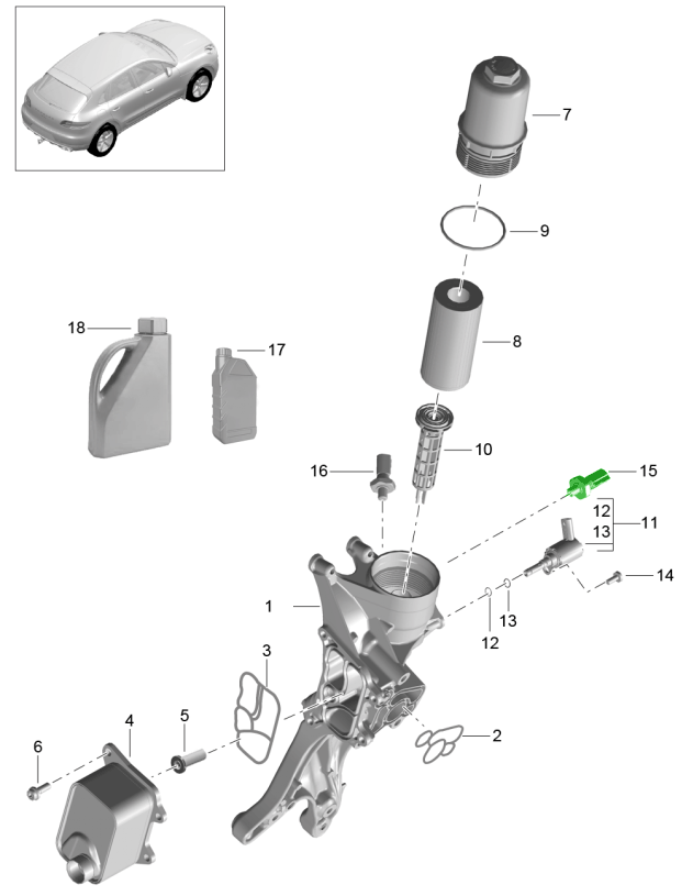 OEM 95891908110 Engine Oil Pressure Sensor