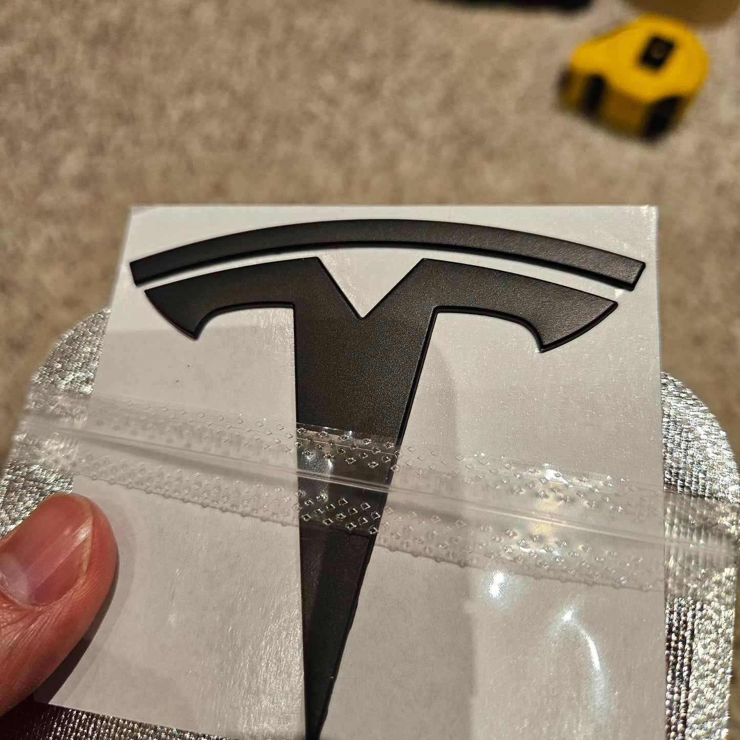 Tesla emblem logo metal model 3/Y Front Matte Black NEW