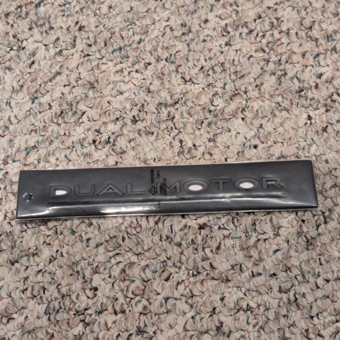 Tesla DUAL MOTOR logo Black