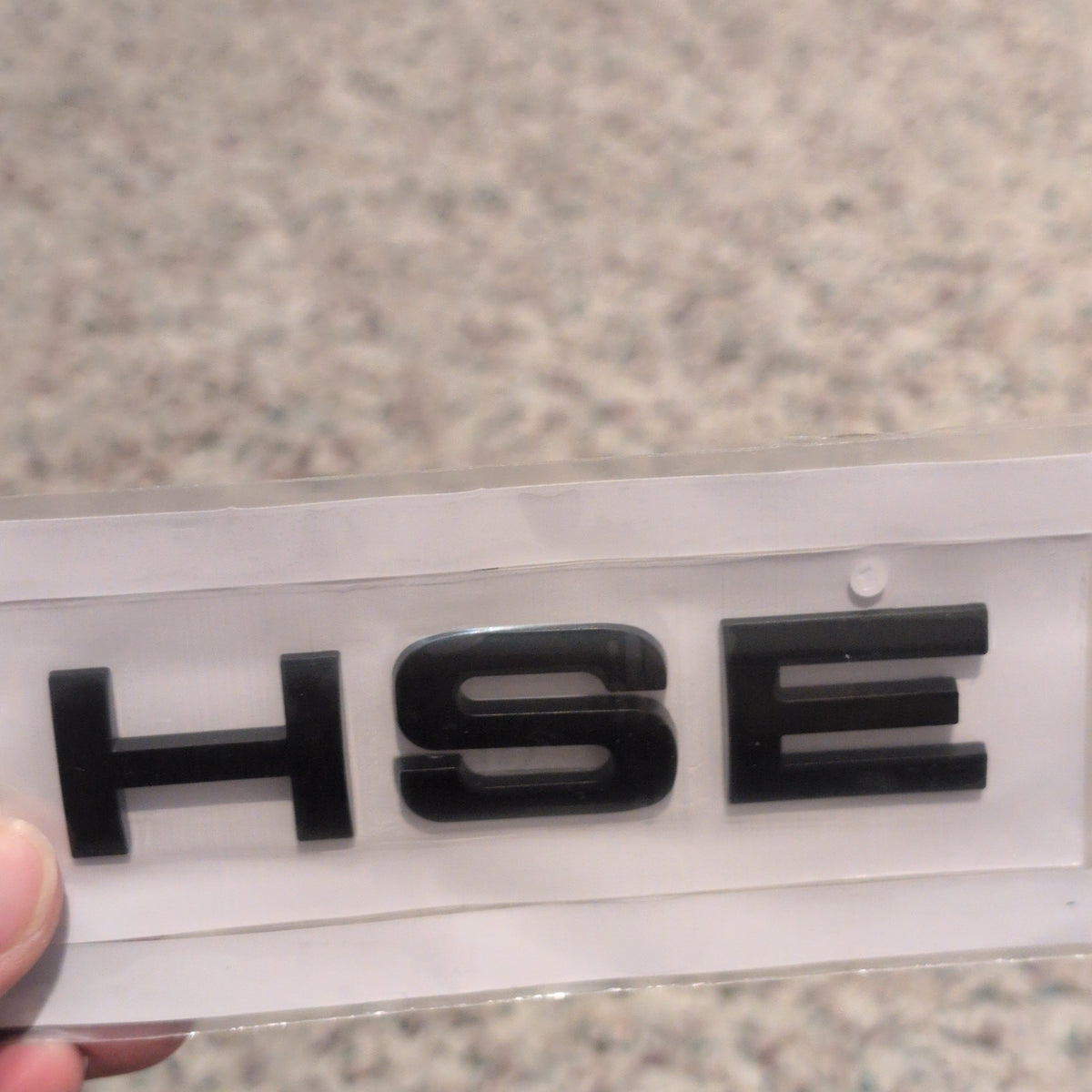 Range Rover Letters SPORT HSE Emblem Matte Black