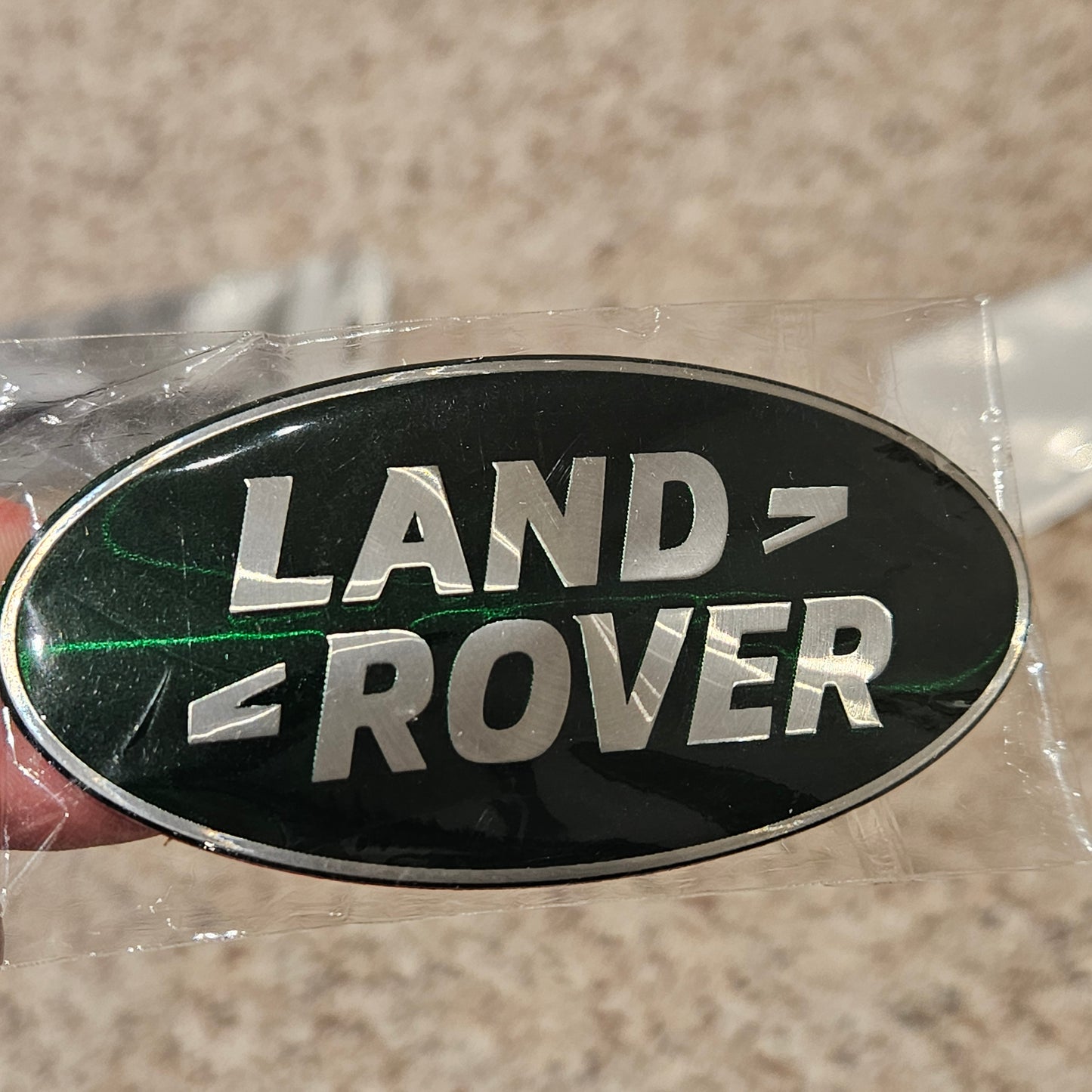 Land Rover Badge Front Trunk Green 8cm NEW