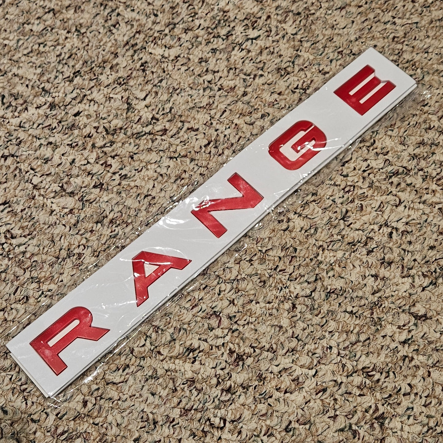 RANGE ROVER Lettering emblem Logo Matte Red NEW
