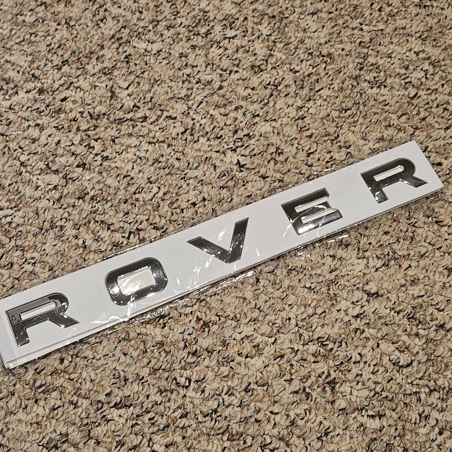RANGE ROVER Lettering Logo Gloss Silver NEW