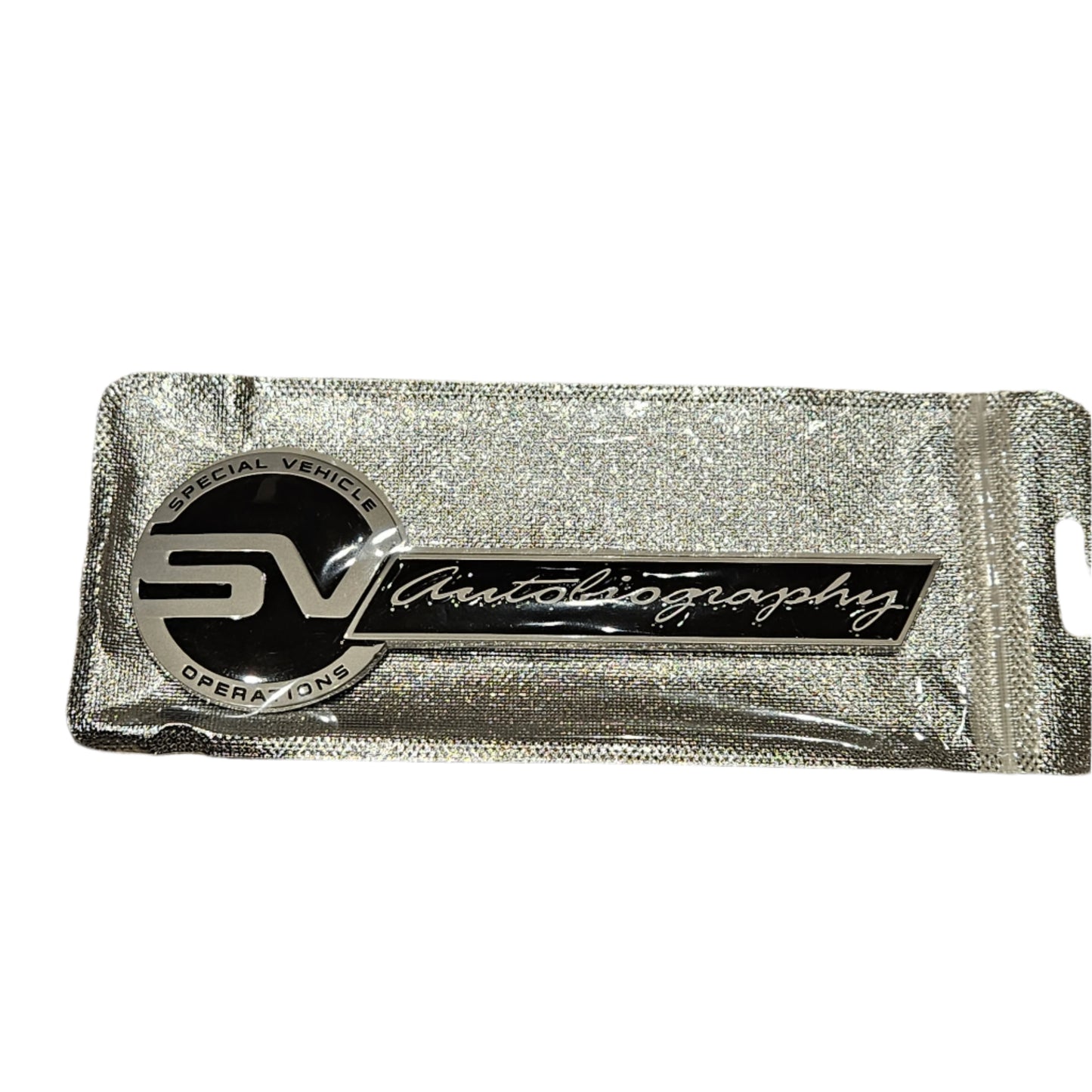 Land Rover SV Autobiography Special Vehicle Operations Logo Matte silver NEW
