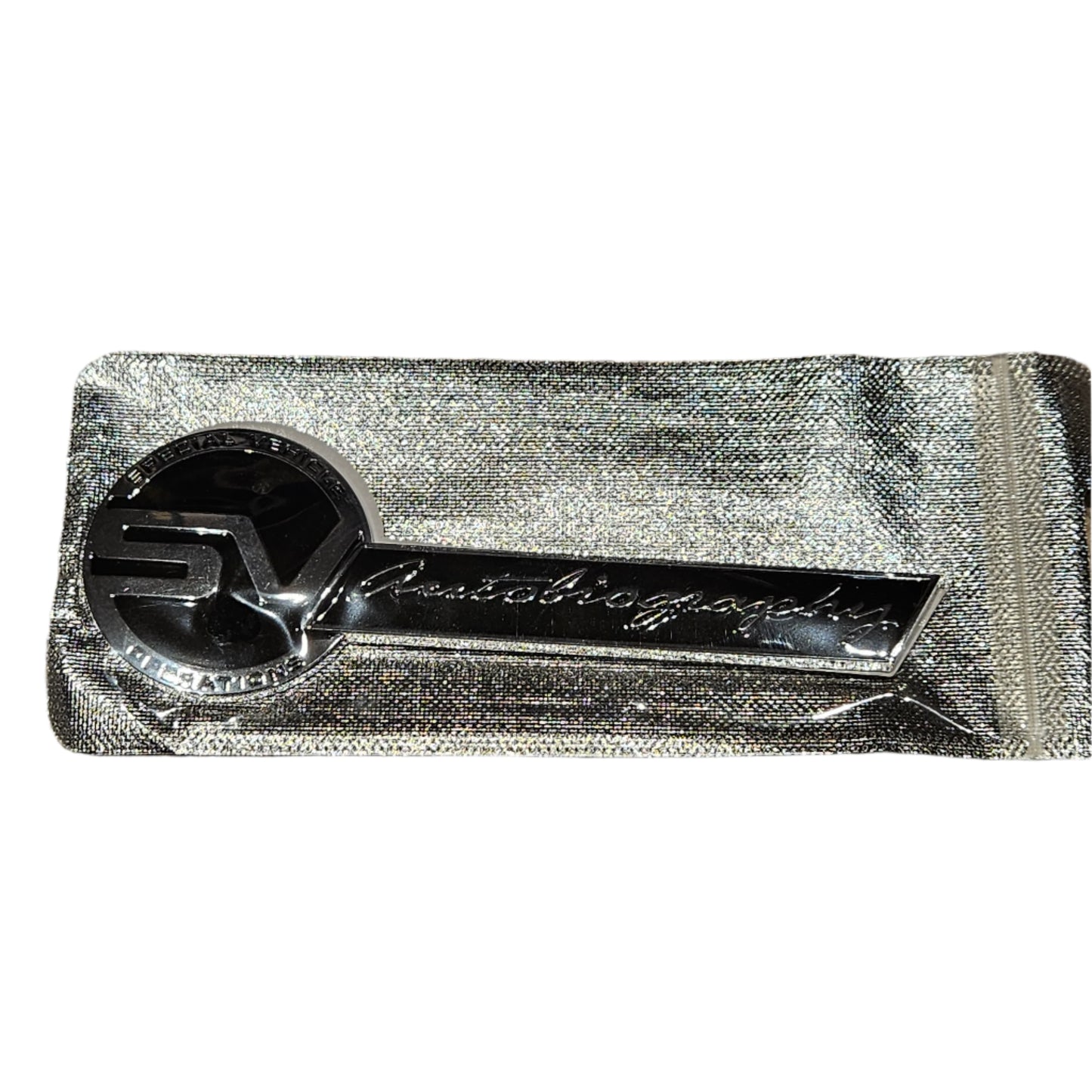 Land Rover SV Autobiography Special Vehicle Operations Logo Gloss Silver NEW
