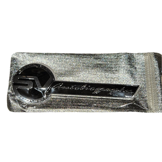 Land Rover SV Autobiography Special Vehicle Operations Logo Gloss Silver NEW