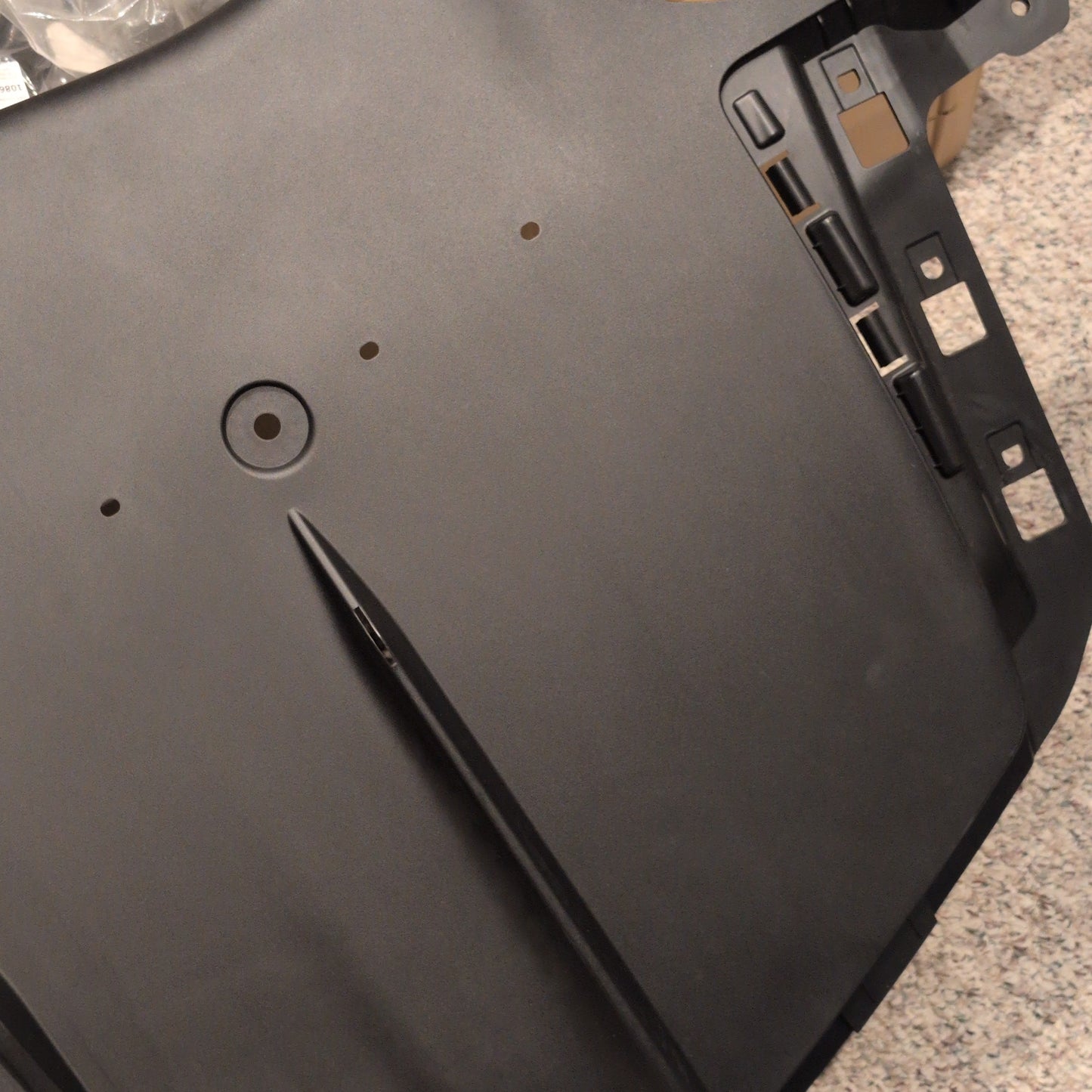 Tesla 1582583-00-D 2024 2025 model 3 Rear Bumper Under Tray Cover