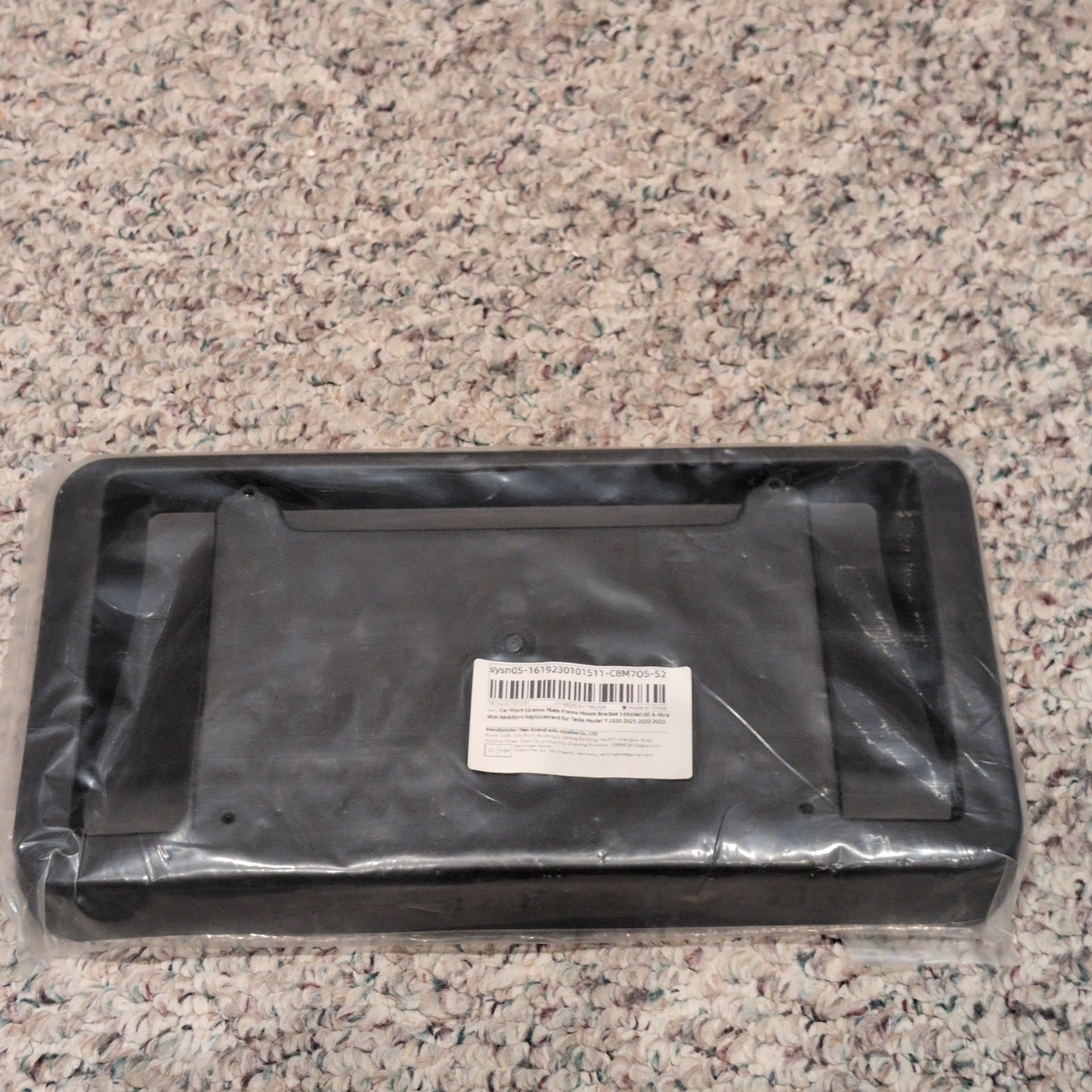 Tesla 1493090-00-A Model Y Front License Plate Bracket New