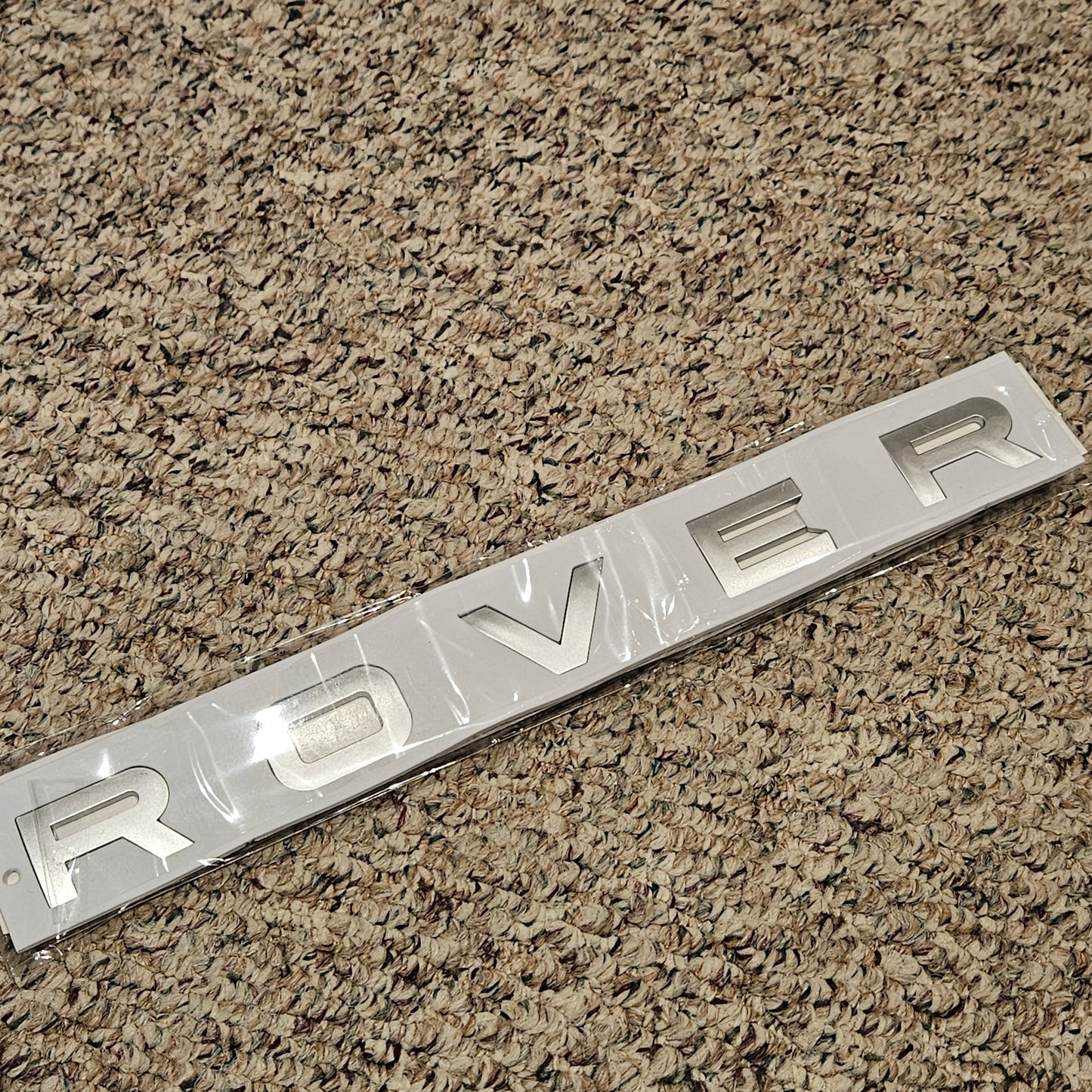 RANGE ROVER Lettering Logo Matte Silver New