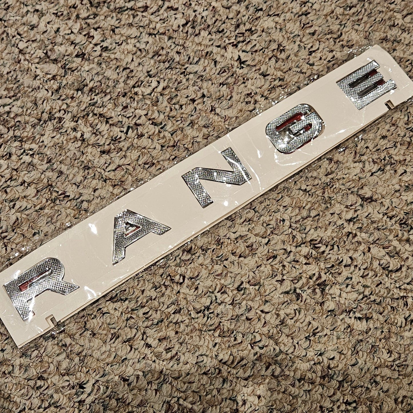 RANGE ROVER Lettering Logo Emblem Diamond Silver NEW