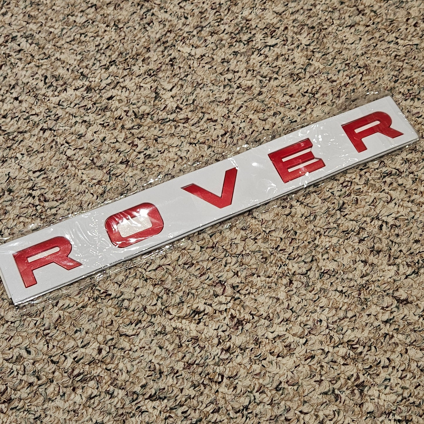RANGE ROVER Lettering emblem Logo Matte Red NEW