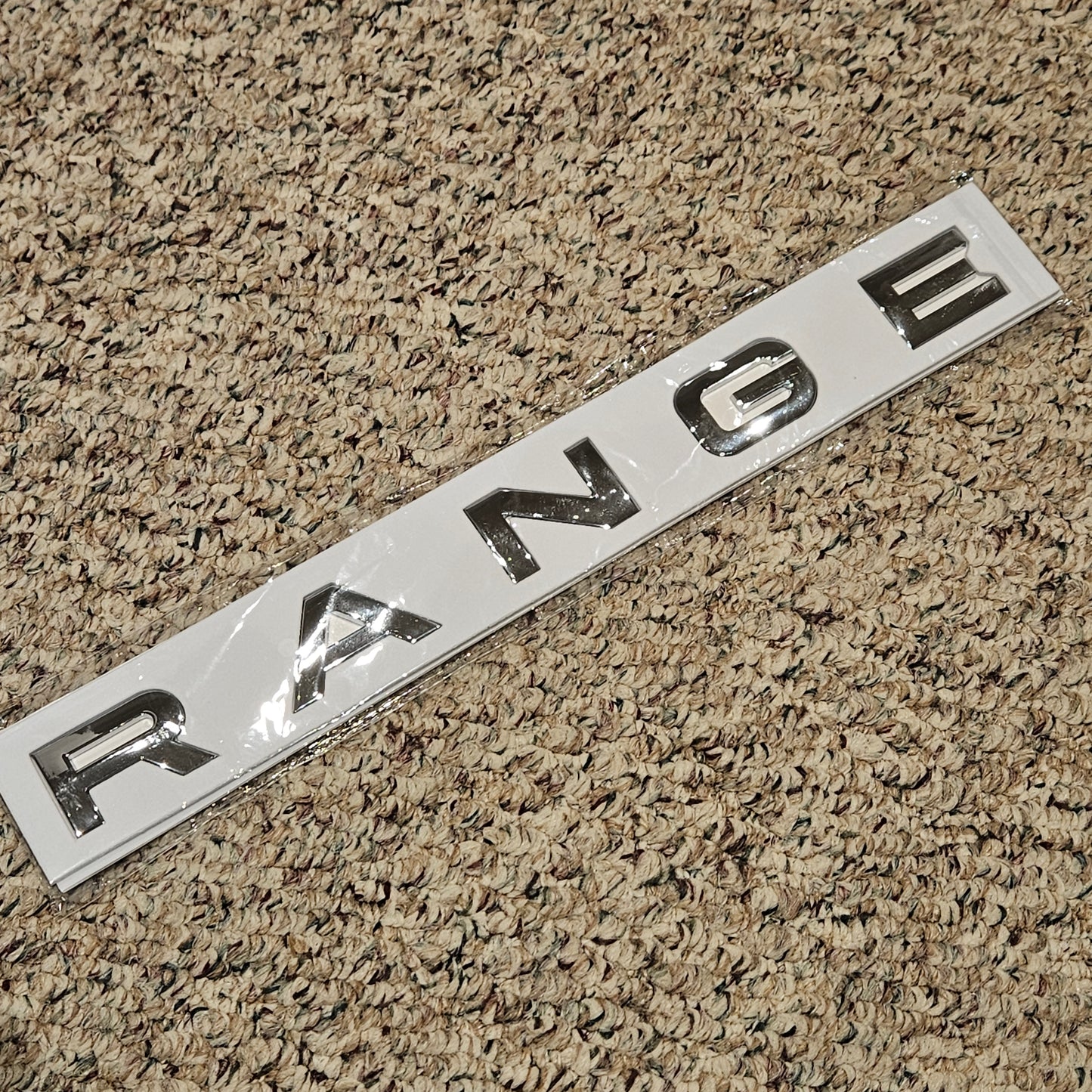 RANGE ROVER Lettering Logo Gloss Silver NEW