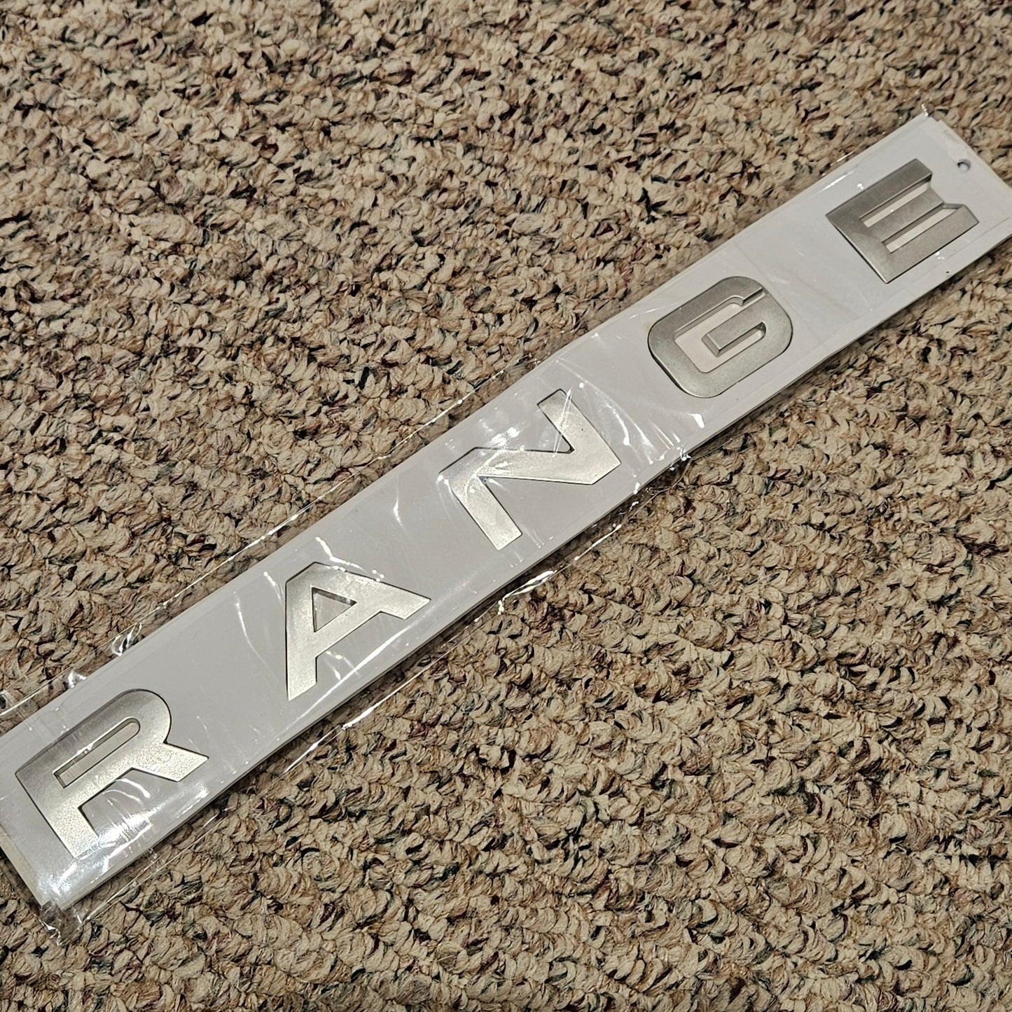 RANGE ROVER Lettering Logo Matte Silver New