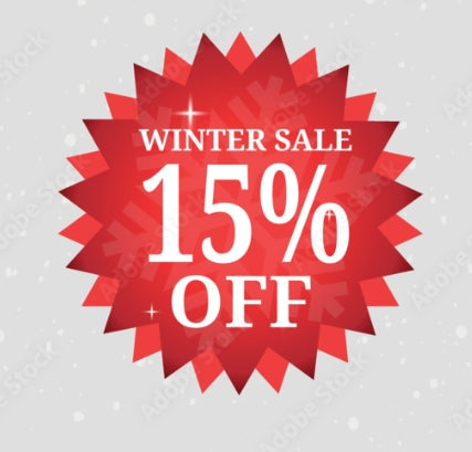 Winter sales 15% off when you check out