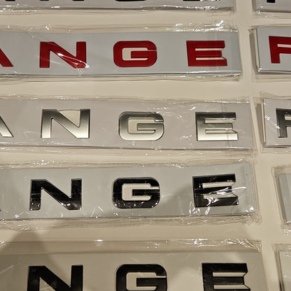 RANGE ROVER Letters Badge Logo Front Rear Hood PRICE EACH