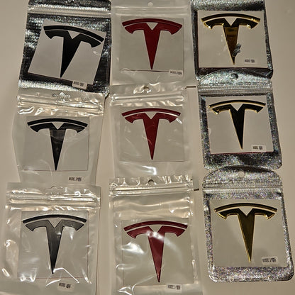 TESLA Logo Badge Trunk Emblem