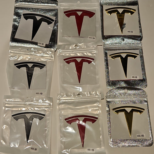 TESLA Logo Badge Trunk Emblem