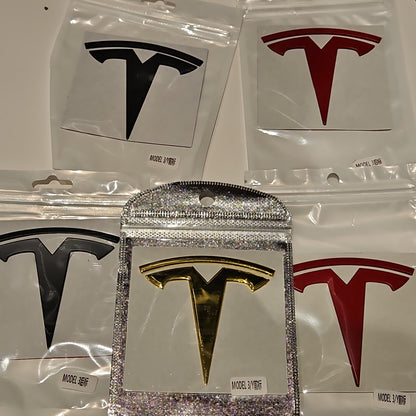 TESLA Logo Badge Trunk Emblem