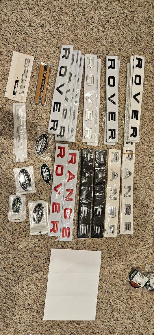 RANGE ROVER Letters Badge Logo Front Rear Hood PRICE EACH