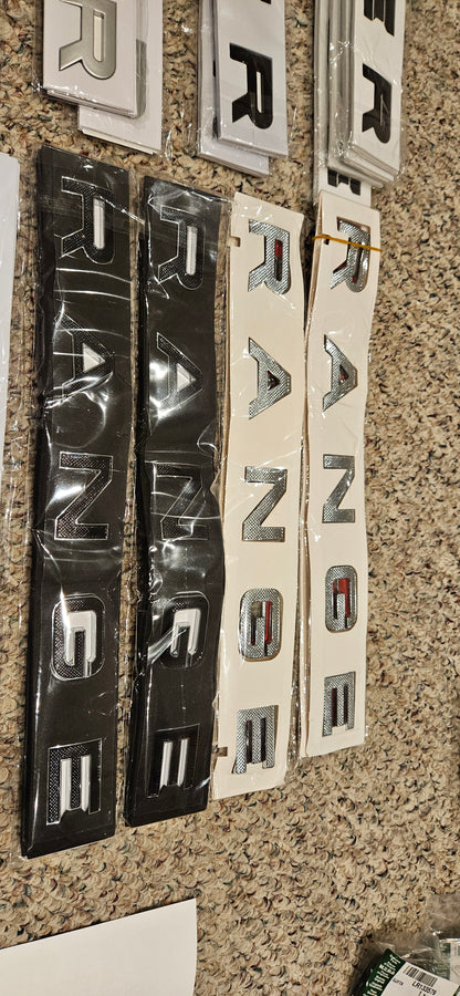 RANGE ROVER Letters Badge Logo Front Rear Hood PRICE EACH