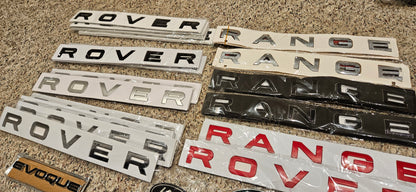 RANGE ROVER Letters Badge Logo Front Rear Hood PRICE EACH