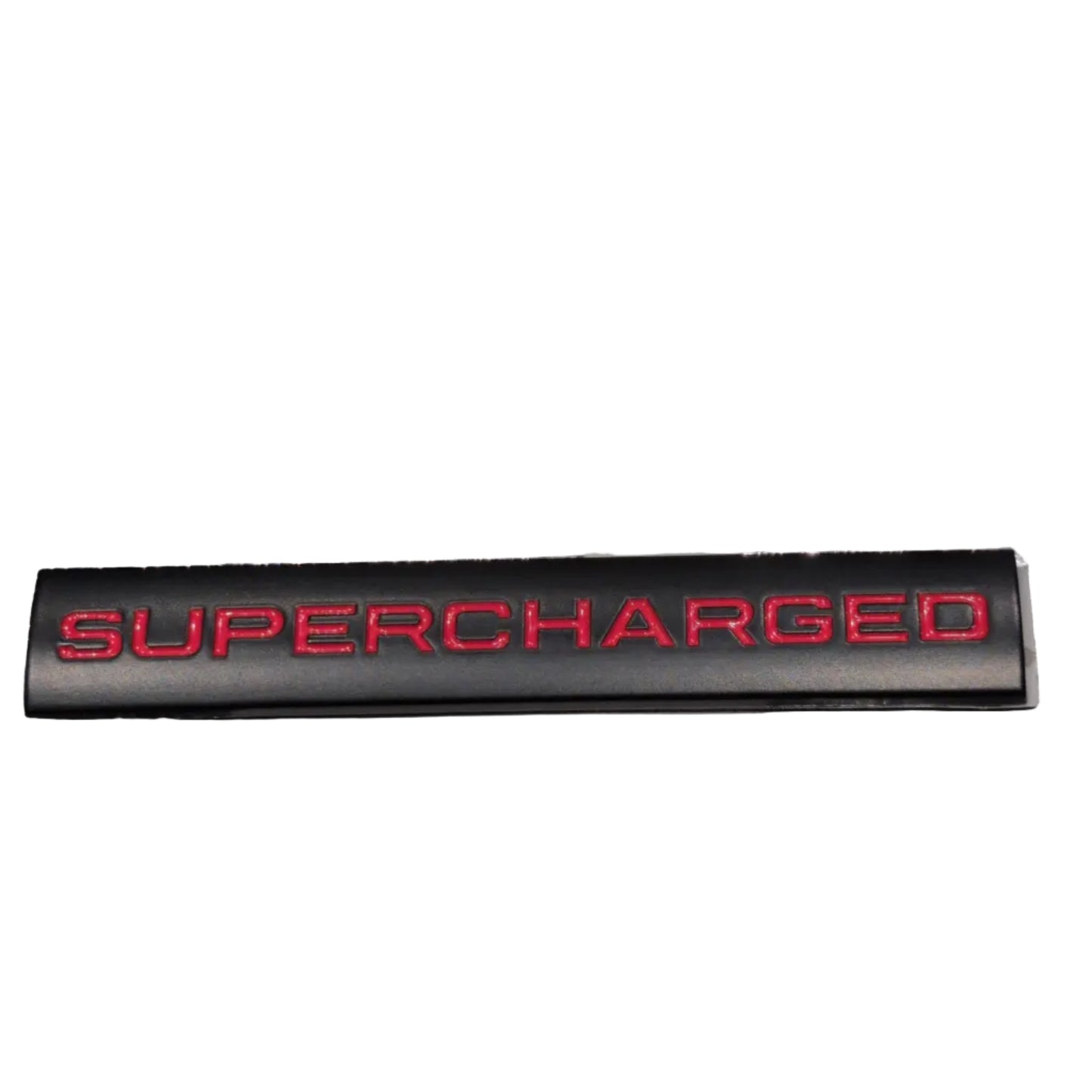 LAND ROVER Supercharged logo Badge Emblem 3D black red