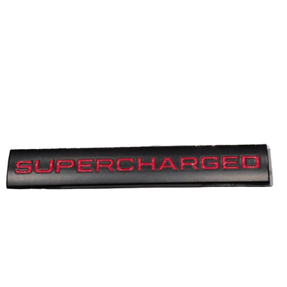 LAND ROVER Supercharged logo Badge Emblem 3D black red