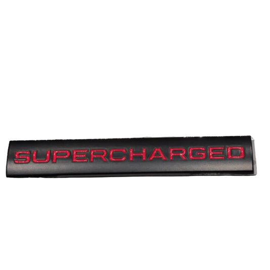 LAND ROVER Supercharged logo Badge Emblem 3D black red