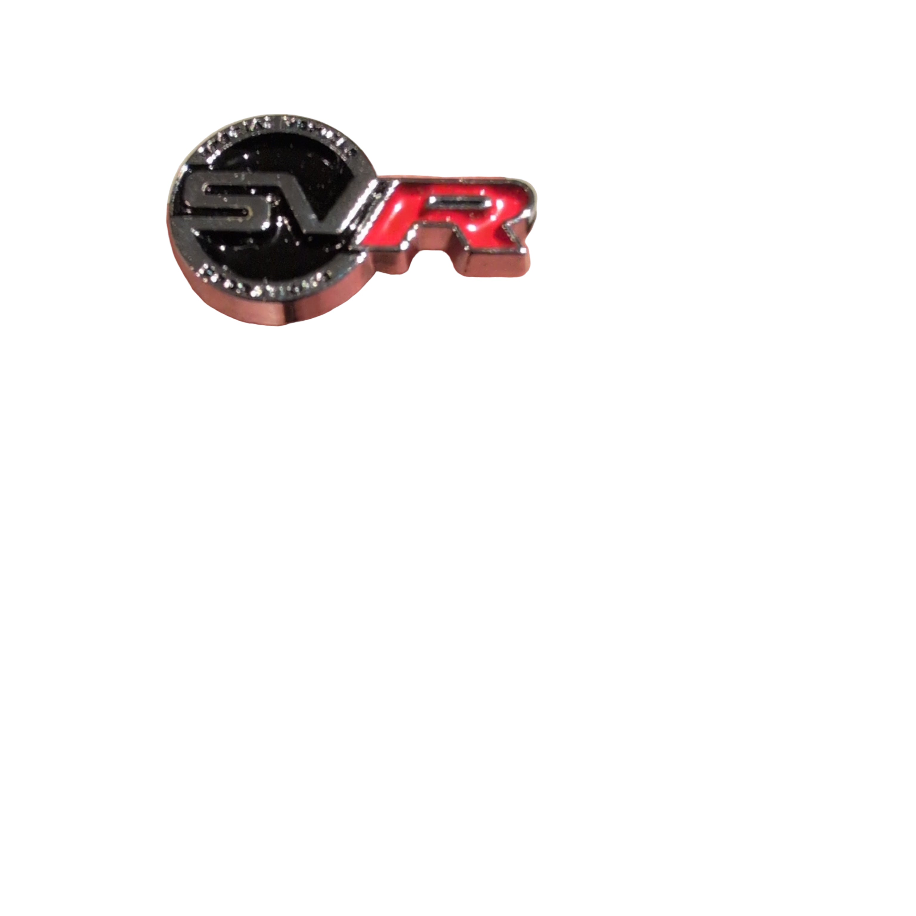 Land Rover SVR Badge Logo mini Gloss Silver Red 2cm – Areion Auto Parts