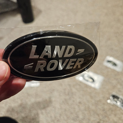 Land Rover Badge Logo Emblem Rear Black 9cm