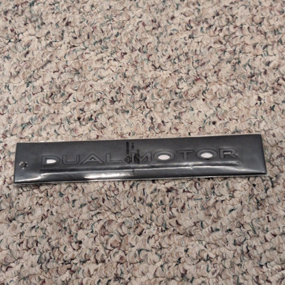 Tesla DUAL MOTOR logo Black