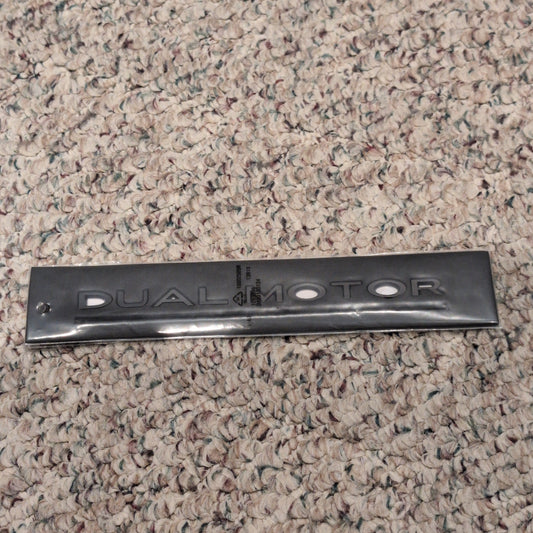 Tesla DUAL MOTOR logo Black