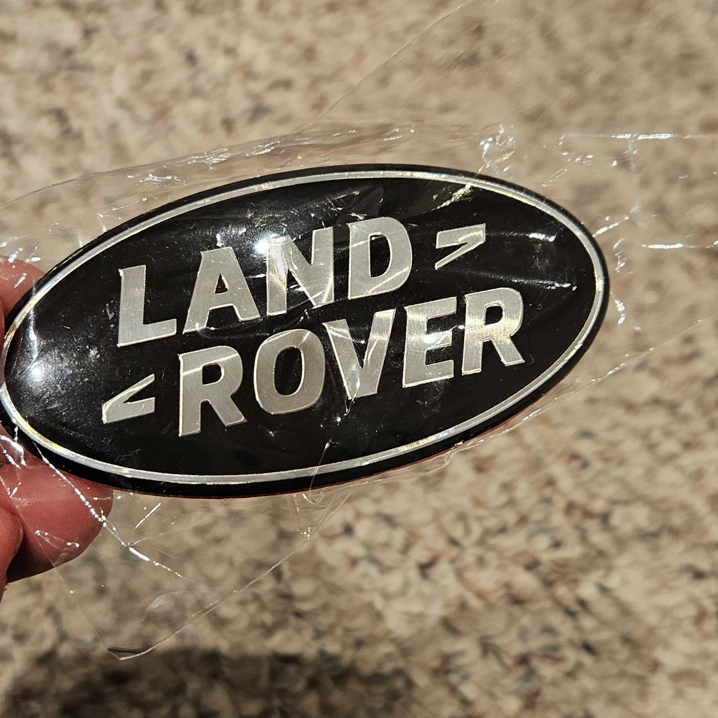 Land Rover Badge Front Trunk Black 8cm NEW