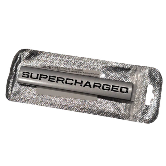 LAND ROVER Supercharged logo silver Badge Emblem 3D