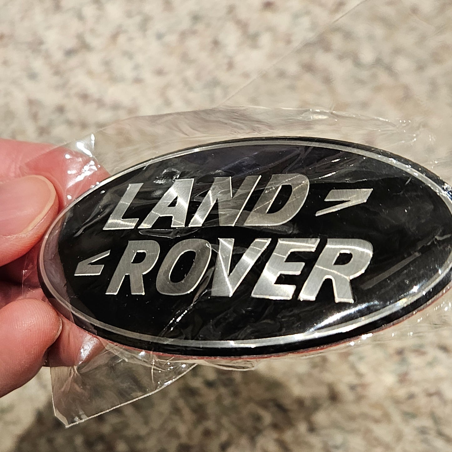 Land Rover Badge Front Trunk Black 8cm NEW