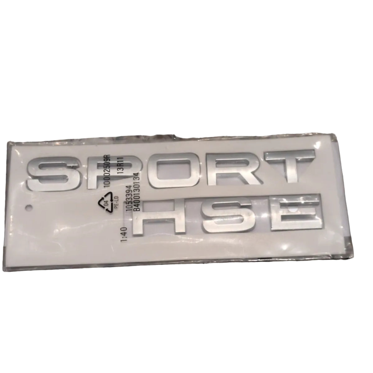 SPORT HSE Letters Trunk Emblem for Land Rover Matte Silver